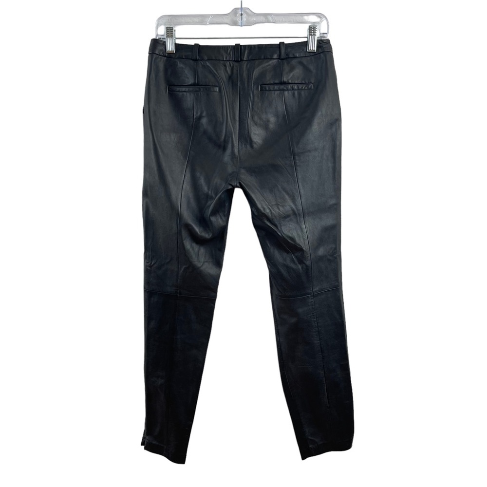 Halogen Classic Black Leather Pants Size 2 - Picture 4 of 10